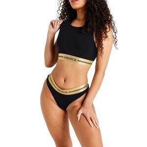 SikSilk Womens/Ladies Racerback Bralette / Black